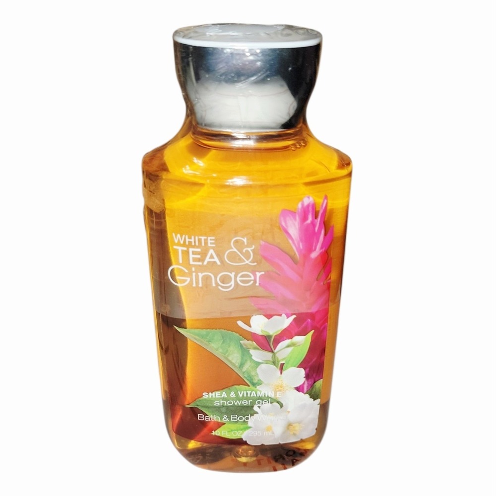 Bath & Body Works‎ White Tea & Ginger Shower Gel 10 oz Retired Discontinued